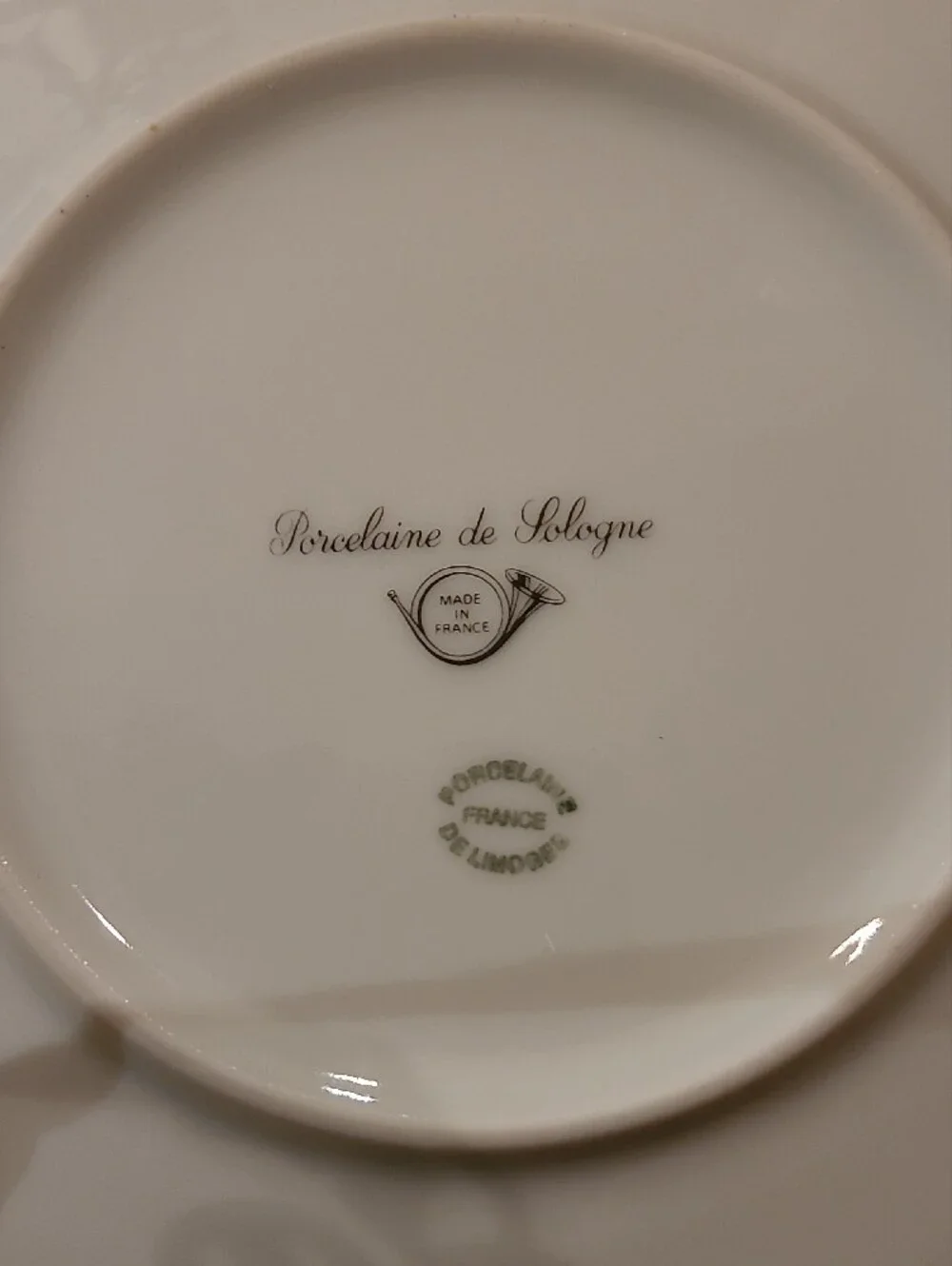 De Limoges 2 Porcelaine De Sologne Cheese Plates